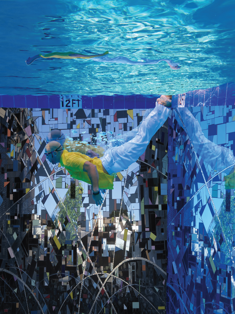 Fabric swimming