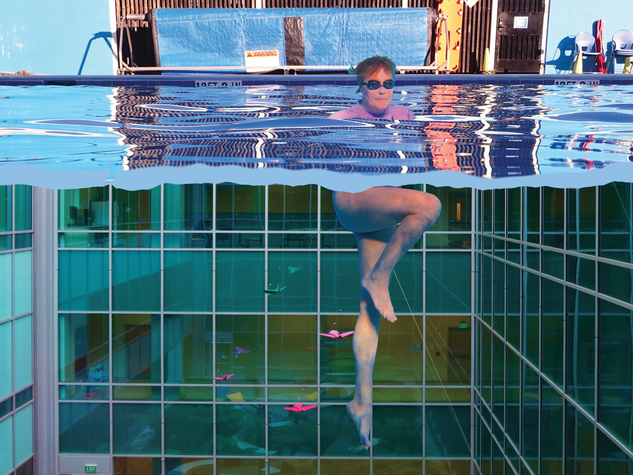 Fabric swimming