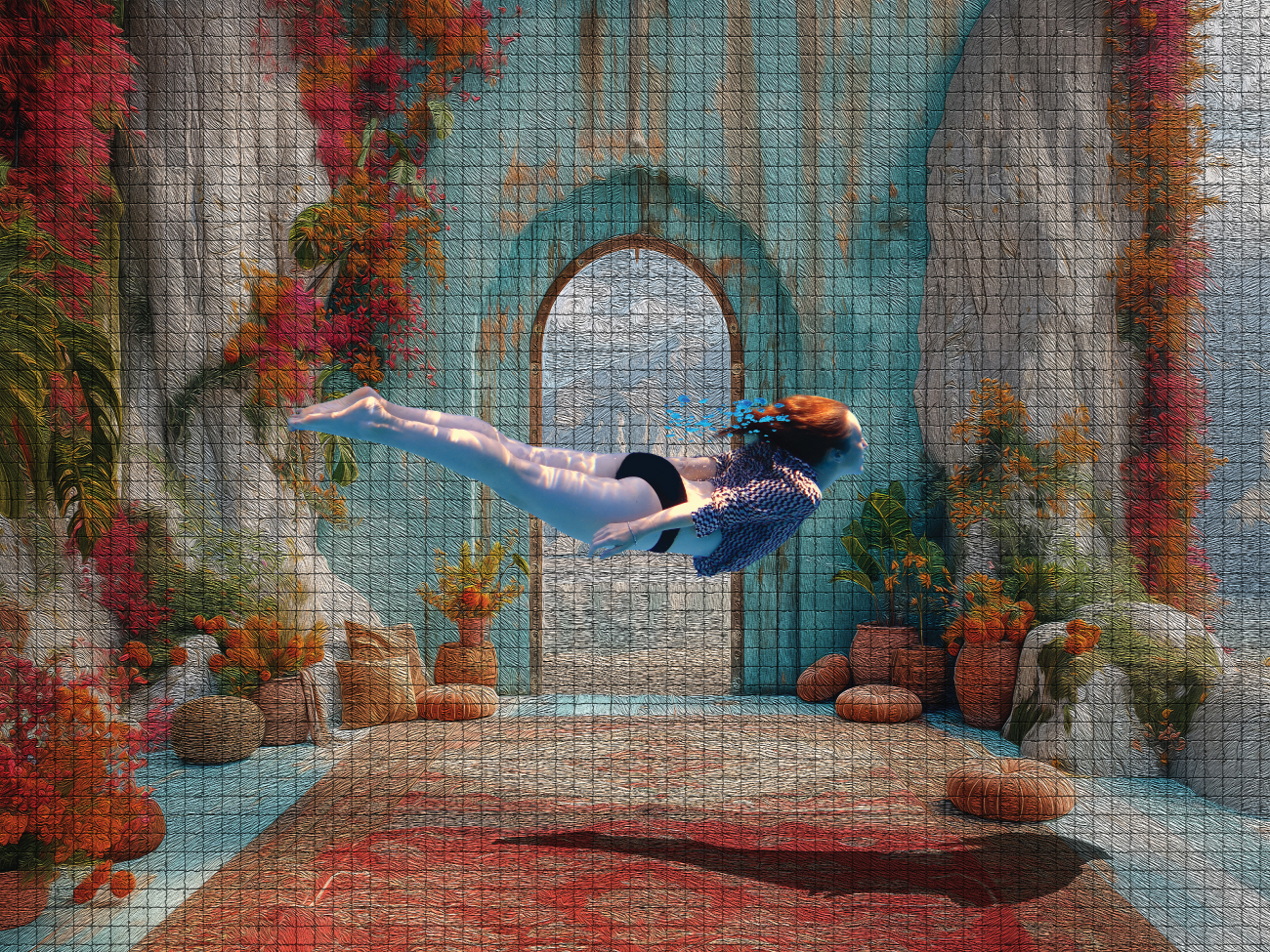 Fabric swimming