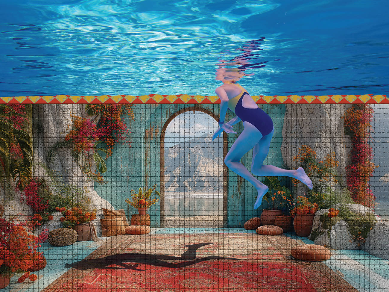 Fabric swimming