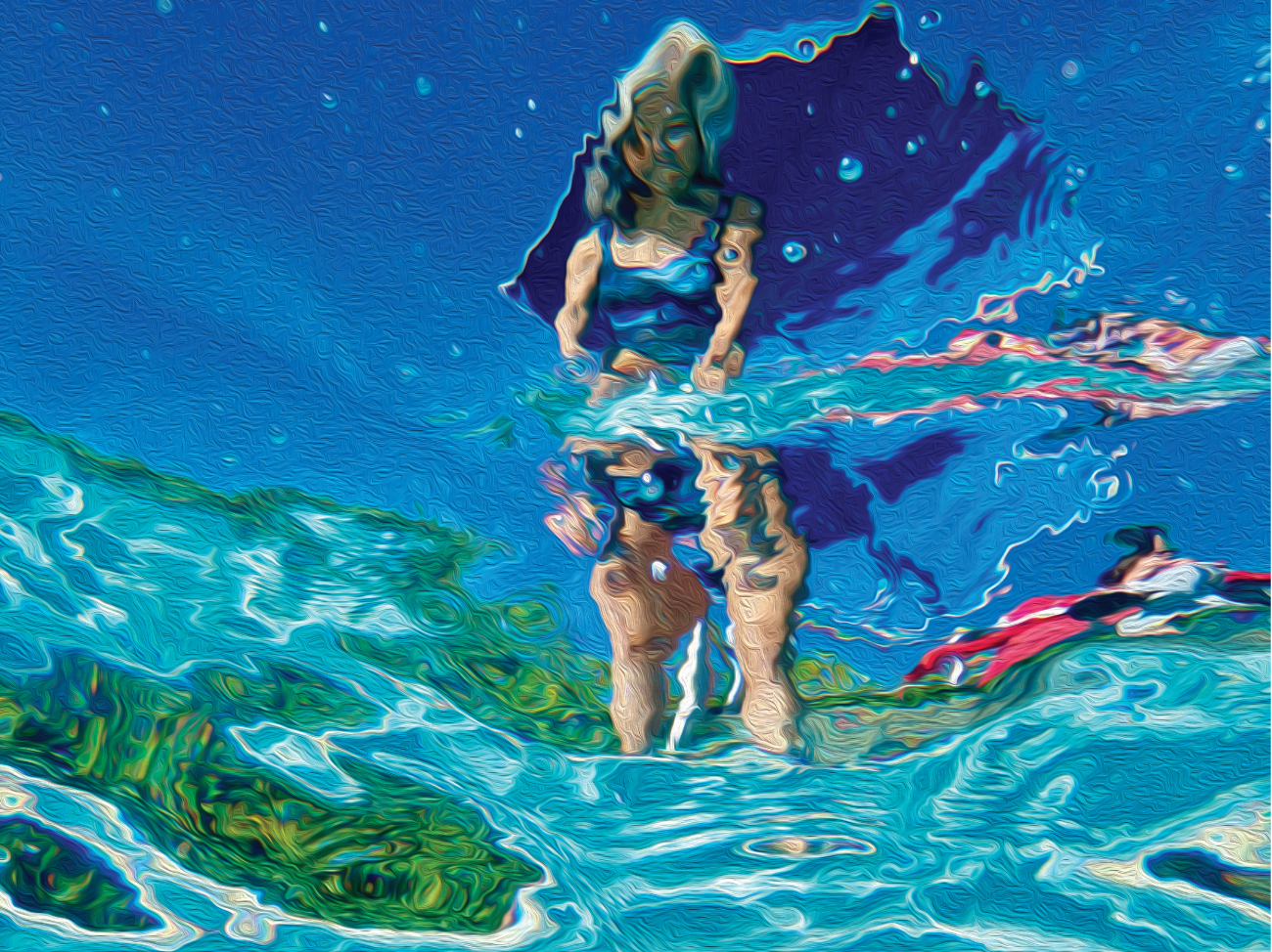 Fabric swimming