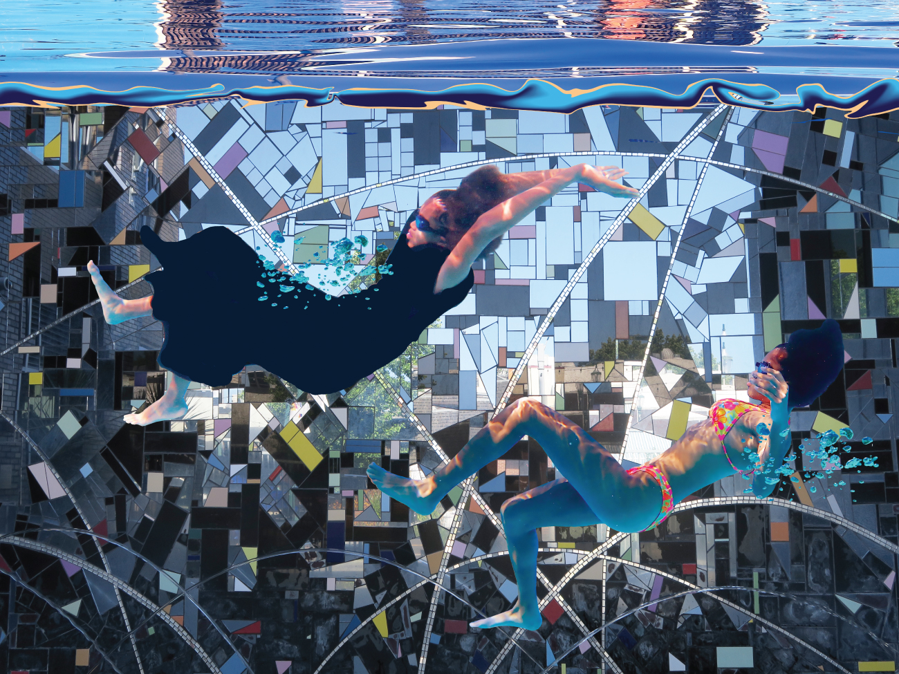 Fabric swimming