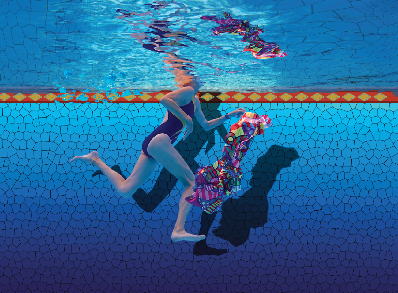 Fabric swimming