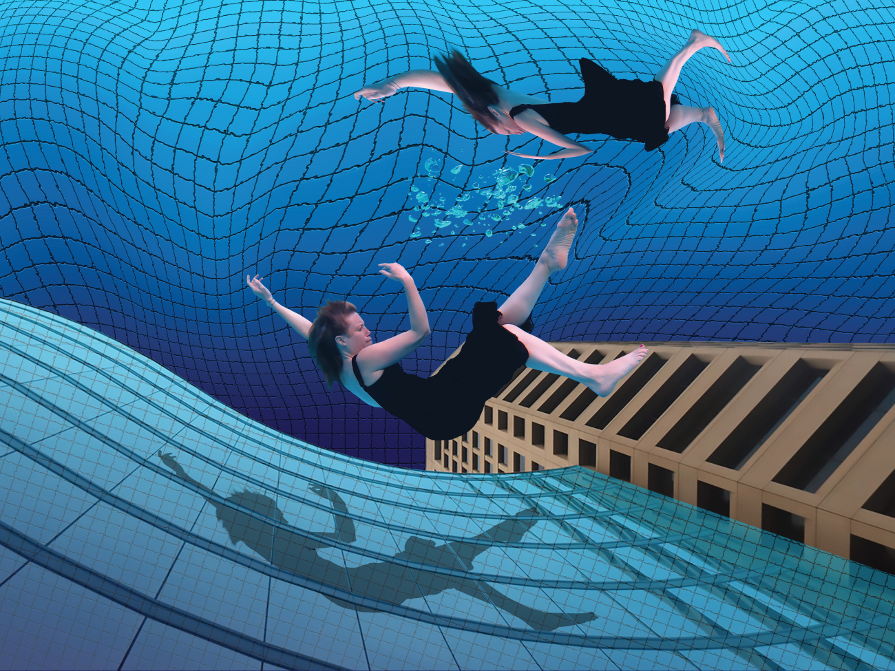 Fabric swimming
