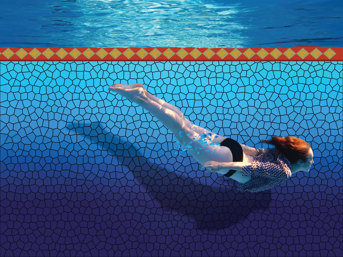 Fabric swimming